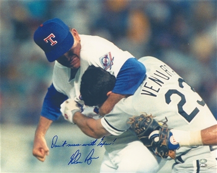 Nolan Ryan Autographed and Inscribed "Dont Mess With Texas!" 16x20 Photo (Ryan Holo & FSC)